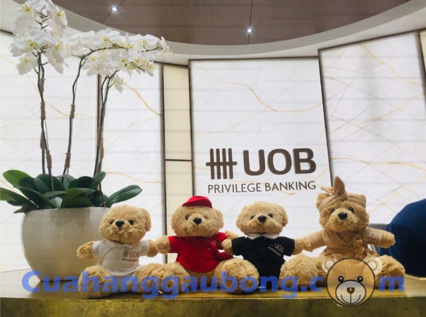 GẤU BÔNG THEO YÊU CẦU PHIÊN BẢN ĐẶC BIỆT DÀNH CHO KHÁCH HÀNG VIP CỦA NGÂN HÀNG UOB